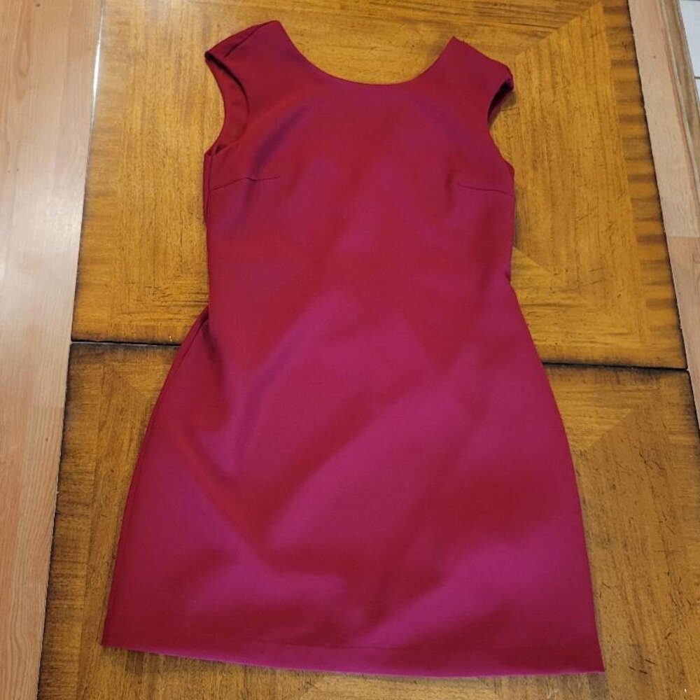 Zara Cut Out Red Dress - Cut Out in Back